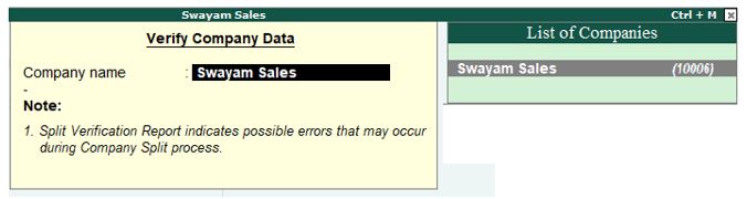 Splitting Company Data in TallyERP9 based on Financial Year Splitting Company Data in TallyERP9 based on Financial Year